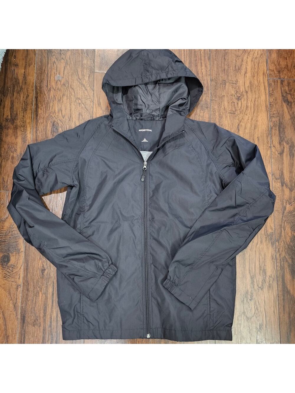 Sport-Tek Black Windbreaker Jacket Size XL Youth - New Condition